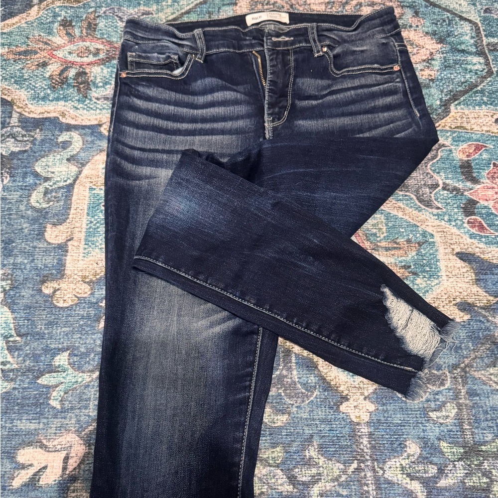 BKE Women's Dark Blue Skinny (Parker) Jeans